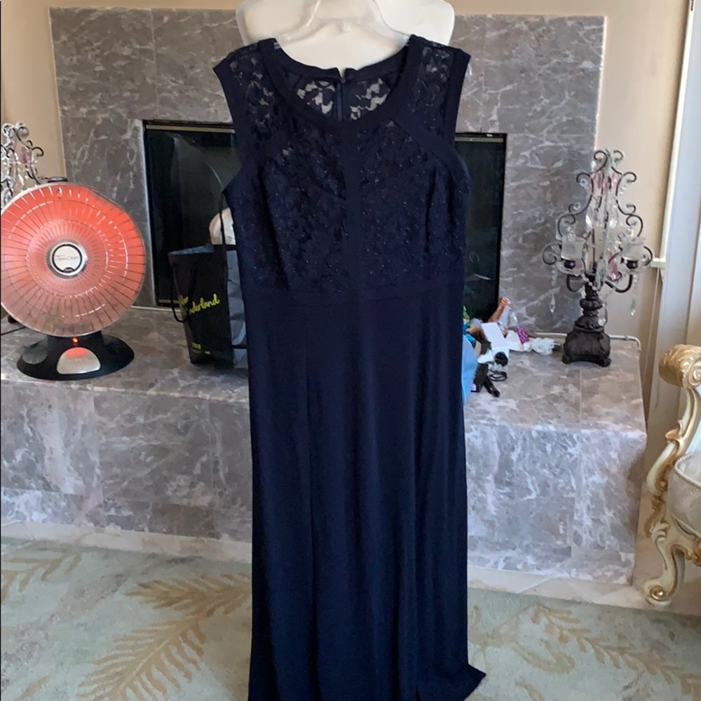 Navy Blue Evening Dress